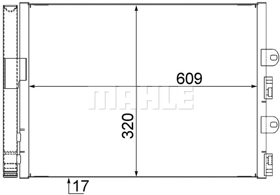 Condenser, air conditioning (AC 561 000S)