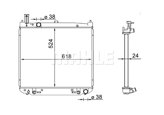 Radiator, engine cooling (CR 1577 000S)