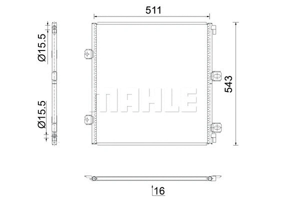 Condenser, air conditioning (AC 926 000S)