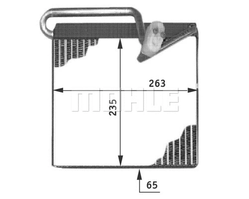 Evaporator, air conditioning (AE 51 000P)