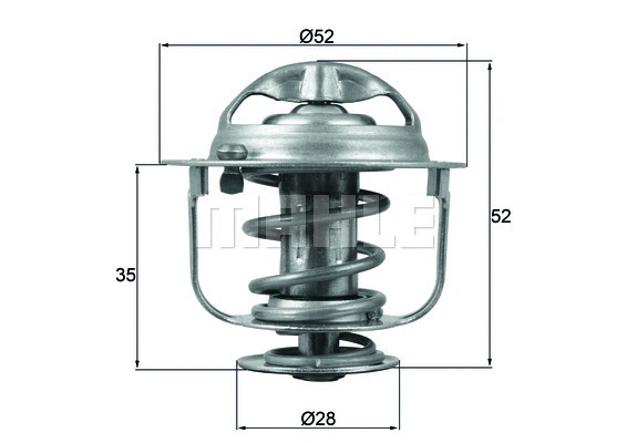 Thermostat, coolant (TX 165 88D)