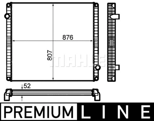 Radiator, engine cooling