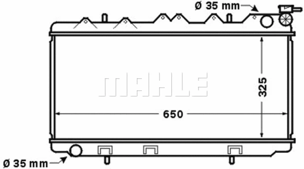 Radiator, engine cooling (CR 1484 000S)