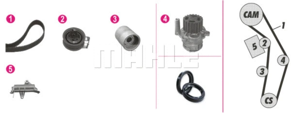 Water Pump & Timing Belt Kit (CPK 74 000P)