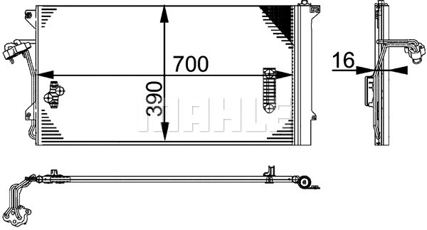 Condenser, air conditioning (AC 659 000P)
