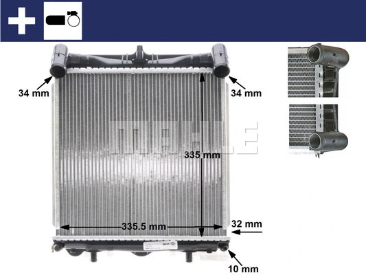 Radiator, engine cooling