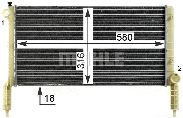 Radiator, engine cooling