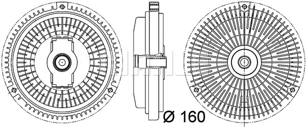 Clutch, radiator fan