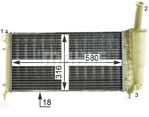 Radiator, engine cooling