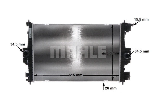 Radiator, engine cooling