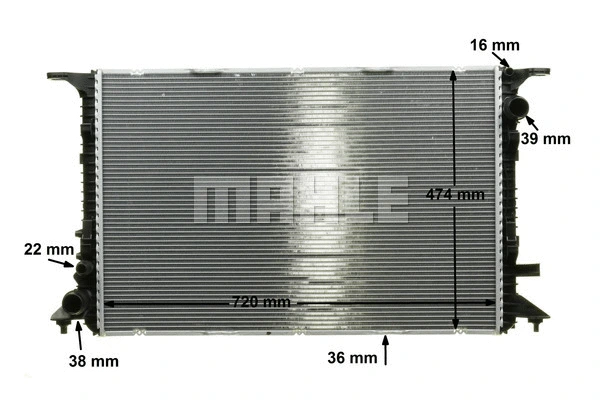 Radiator, engine cooling