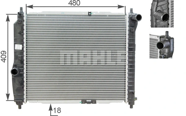 Radiator, engine cooling