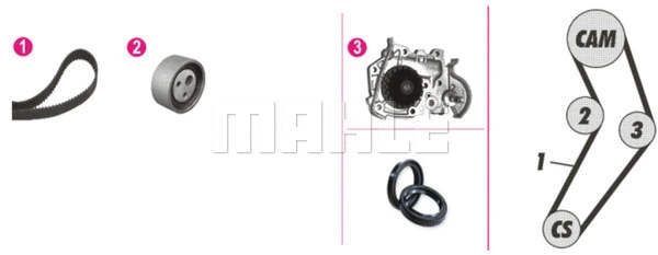 Water Pump & Timing Belt Kit (CPK 9 000P)