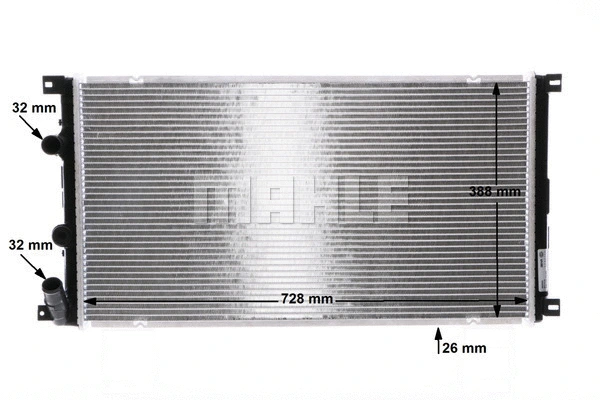 Radiator, engine cooling