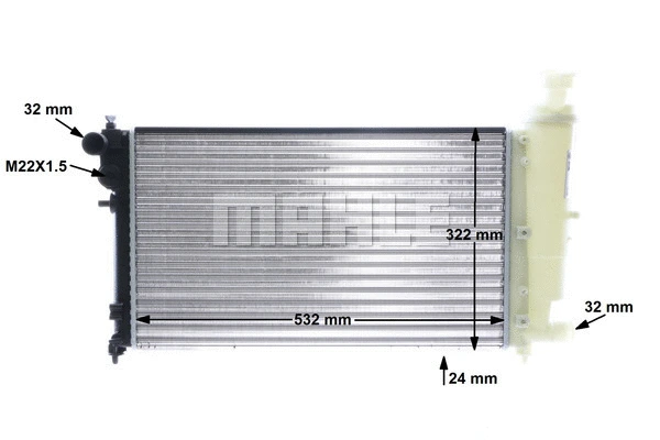 Radiator, engine cooling