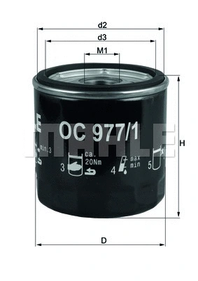 Oil Filter (OC 977/1)