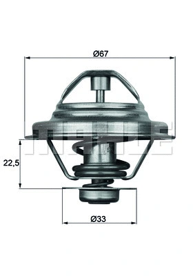 Thermostat, coolant (TX 24 87D)