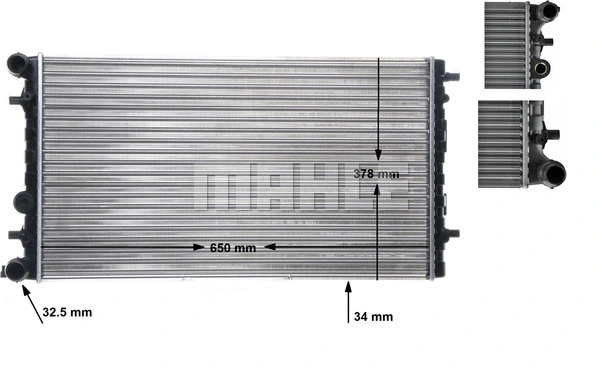 Radiator, engine cooling