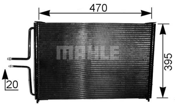 Condenser, air conditioning (AC 222 000S)