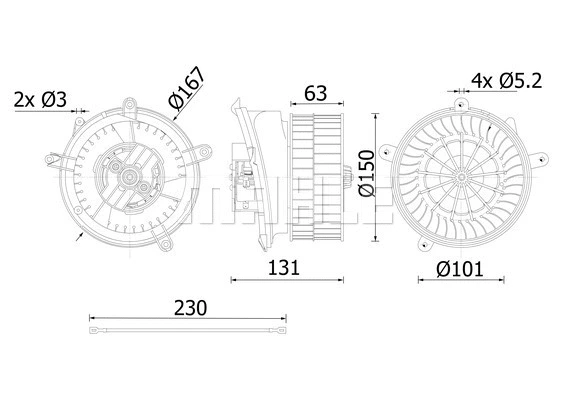 Interior Blower (AB 59 000S)