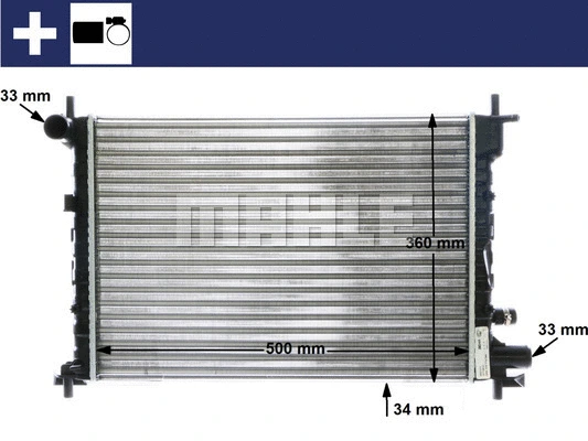 Radiator, engine cooling