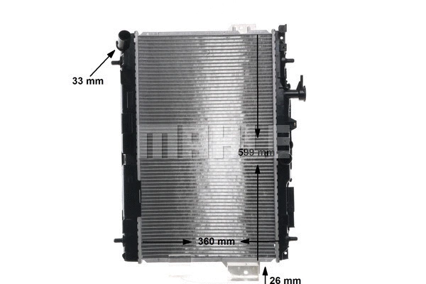 Radiator, engine cooling