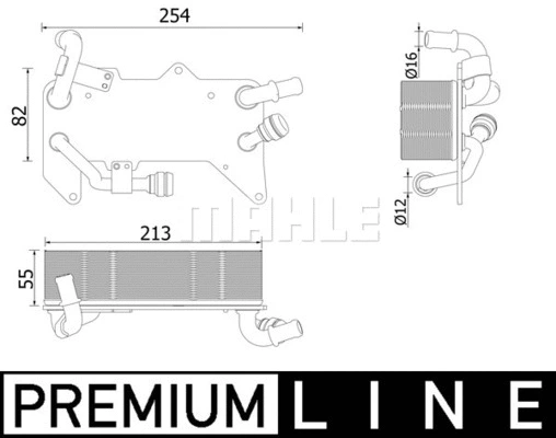 Oil Cooler, automatic transmission (CLC 139 000P)