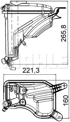 Expansion Tank, coolant (CRT 207 000S)