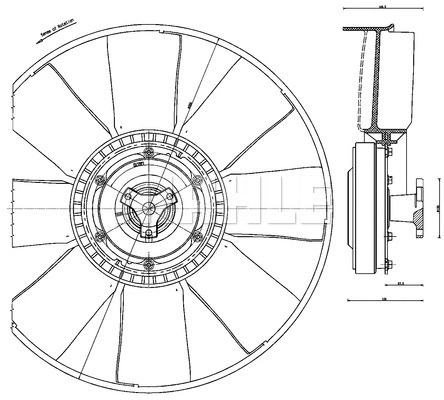 Fan, engine cooling (CFF 479 000P)