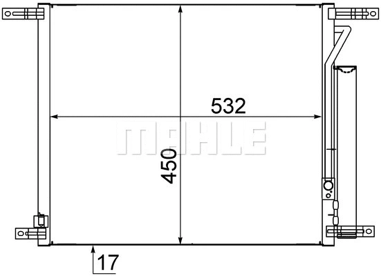 Condenser, air conditioning (AC 707 000S)