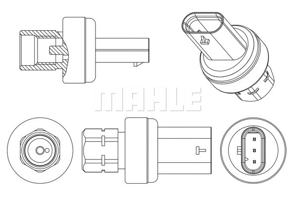Pressure Switch, air conditioning (ASE 13 000P)