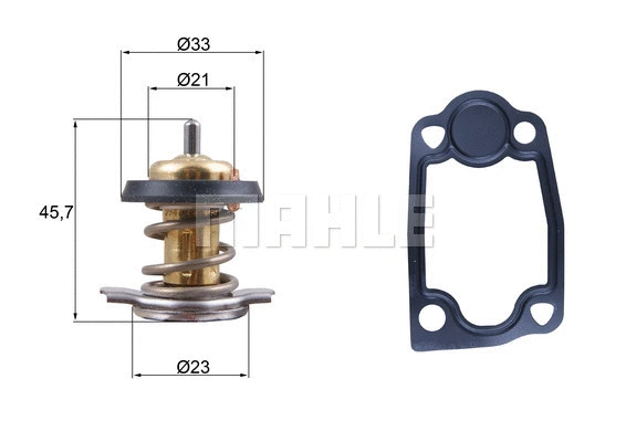 Thermostat, coolant (TX 266 79D)