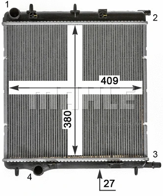 Radiator, engine cooling