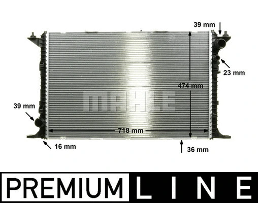 Radiator, engine cooling