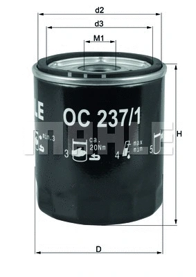Oil Filter (OC 237/1)