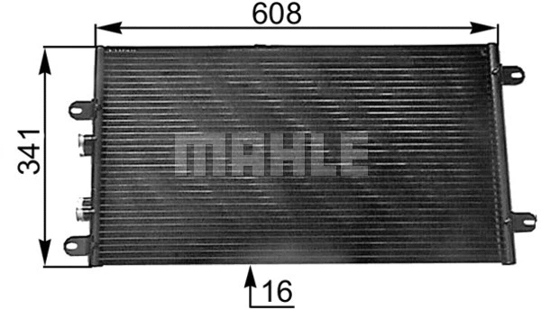 Condenser, air conditioning (AC 305 000S)