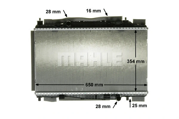 Radiator, engine cooling (CR 88 000P)