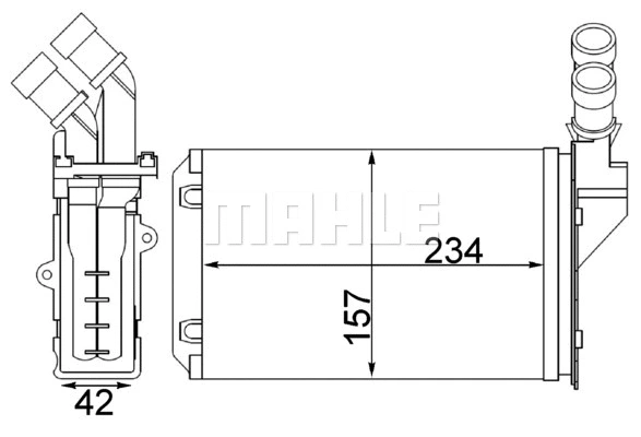 Heat Exchanger, interior heating (AH 217 000S)