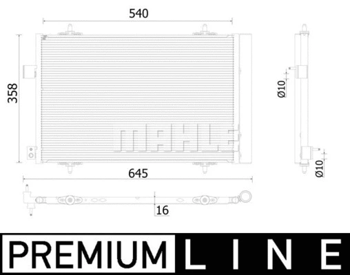 Condenser, air conditioning (AC 938 000P)