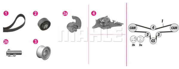 Water Pump & Timing Belt Kit (CPK 102 000P)