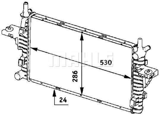 Radiator, engine cooling