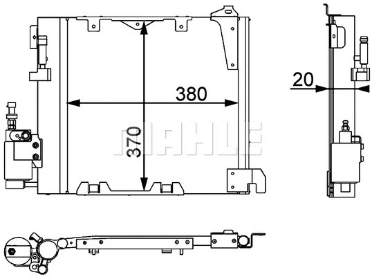Condenser, air conditioning (AC 349 000P)