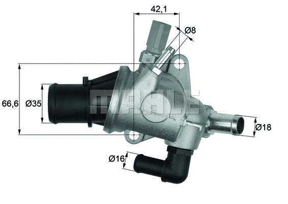 Thermostat, coolant (TI 154 88)