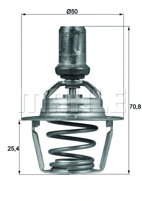 Thermostat, coolant (TX 66 86D)