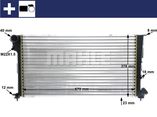 Radiator, engine cooling