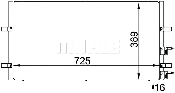 Condenser, air conditioning (AC 695 000P)