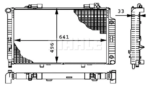 Radiator, engine cooling