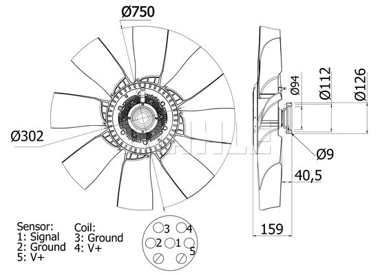 Fan, engine cooling (CFF 457 000S)
