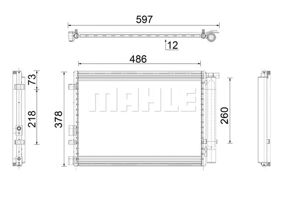 Condenser, air conditioning (AC 916 000P)
