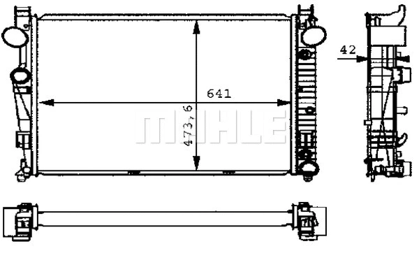 Radiator, engine cooling